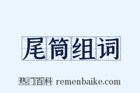 尾筒组词是什么意思的图片